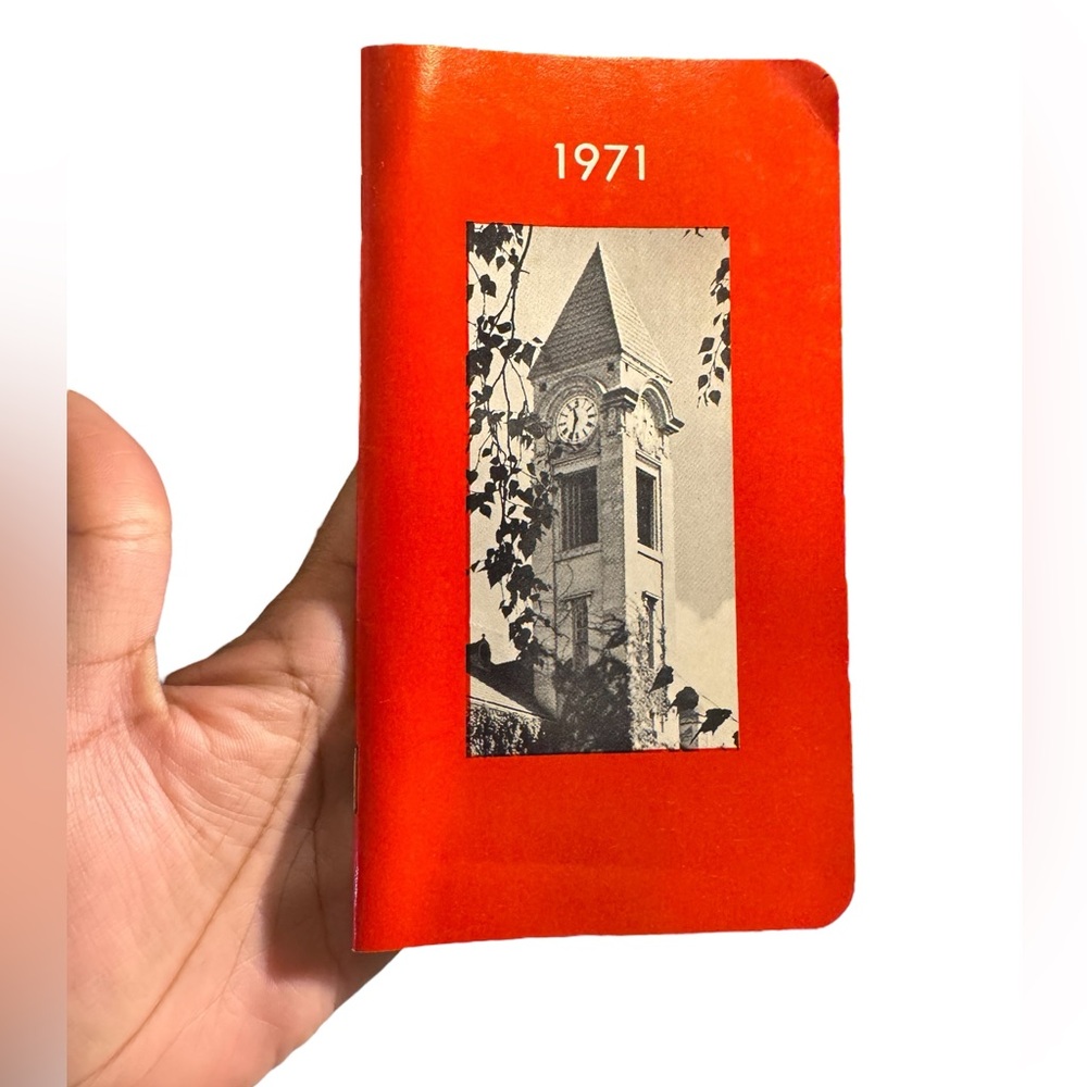 Vintage Indiana University Foundation 1971 Calendar and Date Book unused
